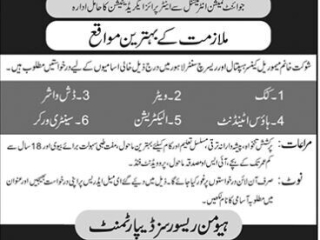 cook-waiter-dishwasher-house-attendant-electrician-sanitary-worker-shaukat-khanum-hospital-job