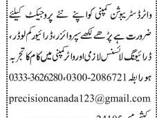 supervisor-driver-cum-loader-water-distribution-company