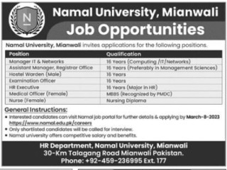 namal-university-mianwali-job-opportunities-2023