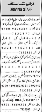 driver-jobs-in-lahore-punjab-exciting-opportunities-for-family-duty-company-and-tractor-drivers-big-0