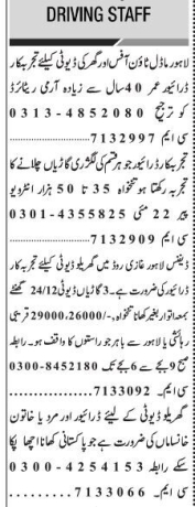 driver-jobs-in-lahore-domestic-luxury-car-family-and-driver-cum-cook-positions-available-apply-now-big-0