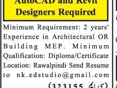 autocad-and-revit-designers-required