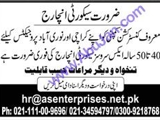 security-incharge-construction-company