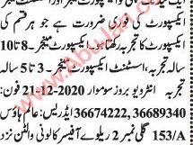 export-manager-assistant-manager-export