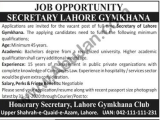 secretary-lahore-gymkhana