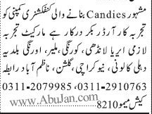 order-bookers-required-candies-confectionary-company