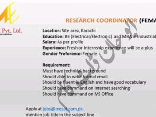 research-coordinator-be-electrical-electronics-mesol-pv-ltd-jobs-in-karachi