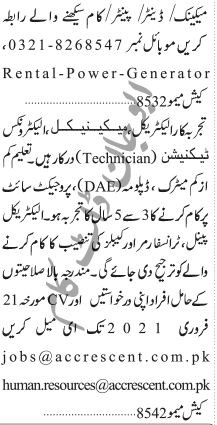 mechanic-dent-painter-techncian-electronics-electrical-mechanical-jobs-in-karachi-big-0