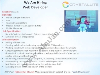 web-developer-crystallite-jobs-in-karachi