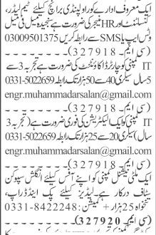 team-lead-hr-ca-accountant-electrician-staff-worker-required-jobs-in-islamabad-jobs-in-rawalpindi-big-0