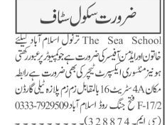admin-officer-female-montessori-teacher-the-sea-school-teacher-jobs-jobs-in-islamabad-jobs-in-rawalpindi