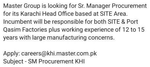 sr-manager-procurement-master-group-jobs-in-karachi-big-0