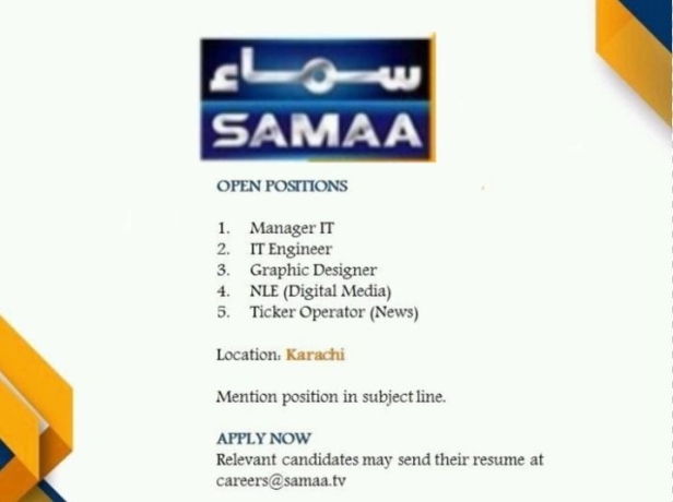 it-engineer-graphic-designer-manager-it-ticker-operator-news-nle-digital-media-samaa-tv-jobs-in-karachi-big-0