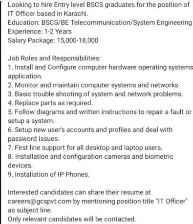 it-officer-gcs-pvt-ltd-it-jobs-jobs-in-karachi-big-0