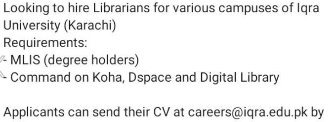 librarians-iqra-university-karachi-jobs-in-karachi-big-0