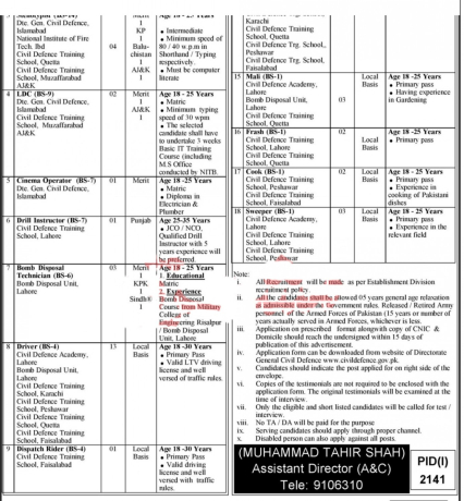 govt-job-civil-defence-kpk-stenotypistnaibqasiddrivermaleesweeper-cookfrashldc-instructor-big-1
