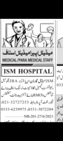 male-receptionist-female-accountant-pera-medic-staff-maintenance-manager-lift-operator-ism-hospital-jobs-in-hospital-jobs-in-karachi-big-0