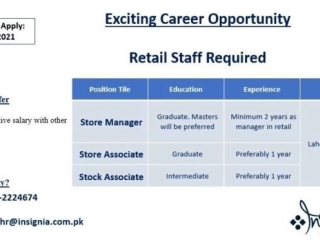 store-manager-store-associate-stock-associate-insignia-jobs-in-lahore-jobs-in-faisalabad