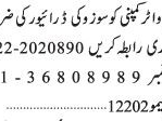 driver-suzuki-mineral-water-company-latest-driver-jobs-in-2021driver-jobs-in-karachi-2021