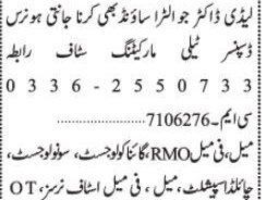 rmo-gynecolongist-sonologist-child-specialist-nicv-technician-ad-nurse-midwife-sweeper-medical-jobs-in-pakistan