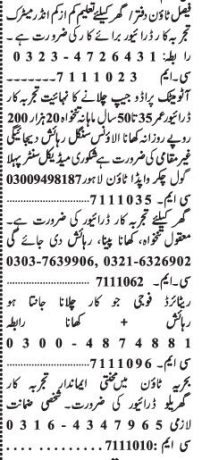 drivers-14-posts-automatic-rayyor-jeep-paradodomesticbahria-town-dhaltv-chokydar-driver-jobs-lahore-driver-jobs-in-pakistan-big-0