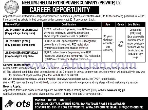 junior-engineers-mechanical-civil-electrical-manager-operations-ots-neeujm-jhelum-hydropower-company-jobs-2022-civil-engineering-jobs-big-0