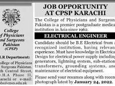 electrical-engineer-college-of-physicians-and-surgeons-pakistan-cpsp-dha-karachi-electrical-engineer-jobs-2022-jobs-in-karachi