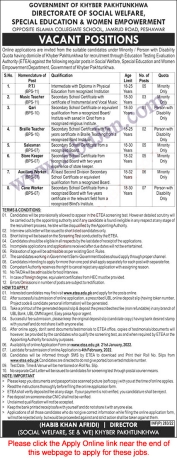 directorate-of-social-welfare-special-education-women-empowerment-government-of-khyber-pakhtunkhwa-jobs-in-kpk-latest-government-jobs-2022-big-0