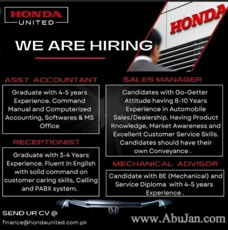 receptionist-asst-accountant-sales-manager-mechanical-advisor-honda-united-jobs-in-honda-latest-jobs-in-karachi-2022-big-0