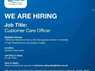 customer-care-officer-ubl-united-bank-limited-latest-jobs-in-karachi-2022-jobs-in-karachi-jobs-in-islamabad