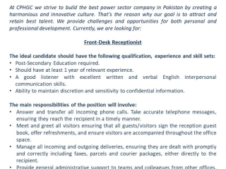 front-desk-receptionist-cphgc-latest-jobs-in-karachi-2022-customer-service-jobs-in-karachi