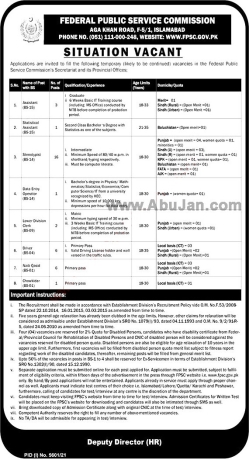 statistical-assistant-steno-typistsdata-entry-ldc-drivers-naib-qasidchowkidar-federal-public-service-commission-latest-govt-jobs-2022-big-0