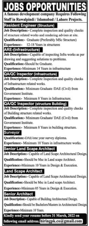 resident-engineer-structure-are-infrastructure-qaqc-surveyor-land-scape-architect-latest-jobs-in-lahore-islamabad-rawalpindi2022-big-0
