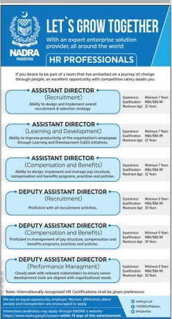 assistant-director-recruitment-learning-and-development-compensation-and-benefits-deputy-assistant-director-latest-nadra-jobs-2022-big-1