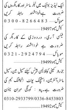 ladies-boutique-tailor-workers-fancy-aari-dardwazi-karigar-workers-sample-man-master-alterman-stitching-unit-finishing-industrial-job-2022-big-0