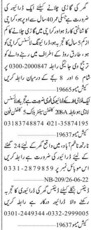 drivers-10-posts-ladies-instructor-home-welfare-organization-dha-chauffeur-posts-in-karachi-big-0