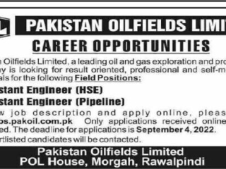 assistant-engineer-hse-assistant-engineer-pipeline-pakistan-oilfields-limited-vacancies-29-august2022