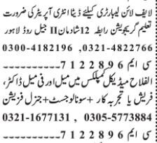 data-entry-operator-doctor-fresh-sonologist-general-physician-alfalah-medical-complex-life-line-lab-lahore-2022-big-0