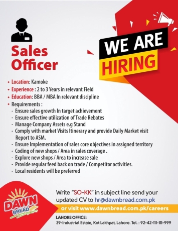 sales-officer-dawn-bread-jobs-kamoke-shakargarh-big-0