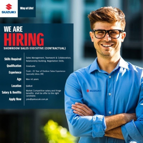 showroom-sales-executive-contractual-pak-suzuki-motor-pakistan-job-in-sialkot-2022-big-0