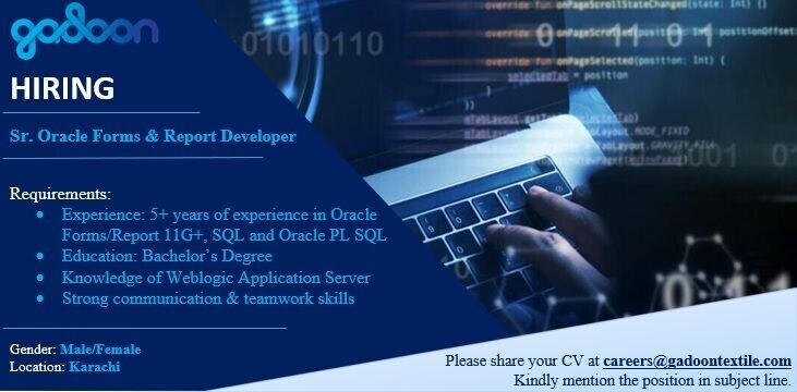 oracle-forms-report-developer-gadoon-textile-mills-limited-gtml-oracle-developer-jobs-in-karachi-big-0